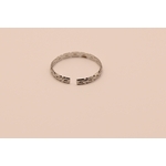 Bague Oliana en acier inoxydable argenté