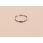 bague acier inoxydable argentée