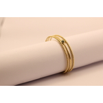 Bracelet jonc acier doré