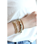 Bracelet en acier doré