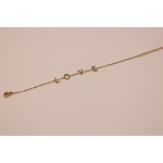 bracelet love en acier inoxydable doré 2