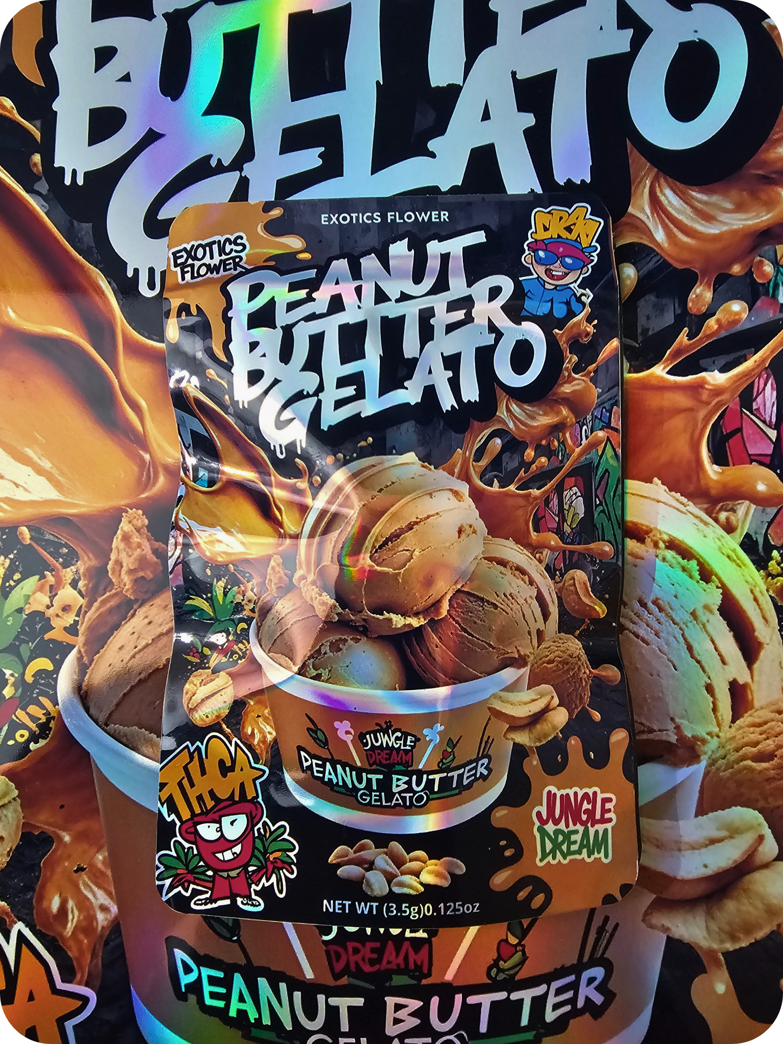 Exotics flower THCA , Peanut butter gelato thca , achat thca , thca californie , thca naturel , thca etats unis , shop thca , wholesale thca  , puff thca , fleurs thca , vape thca , cartdrige thca