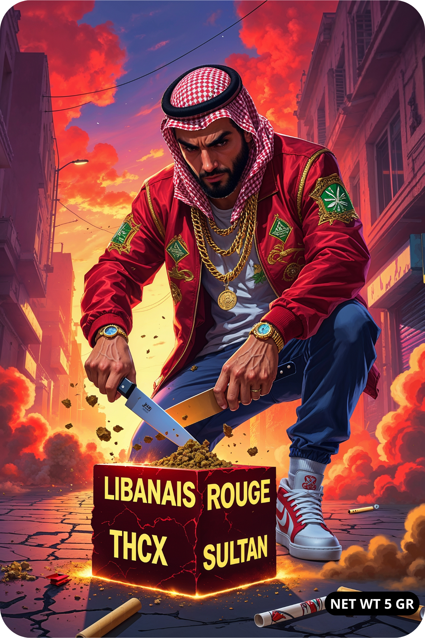 Hash Libanais Rouge – THCX 60 %