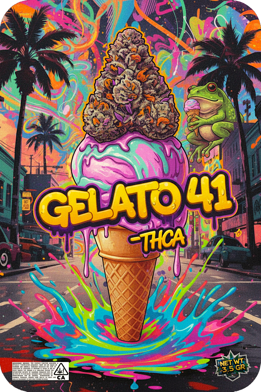 TOP SHELF Gelato 41 – THCA / Fleurs Premium AAAA+
