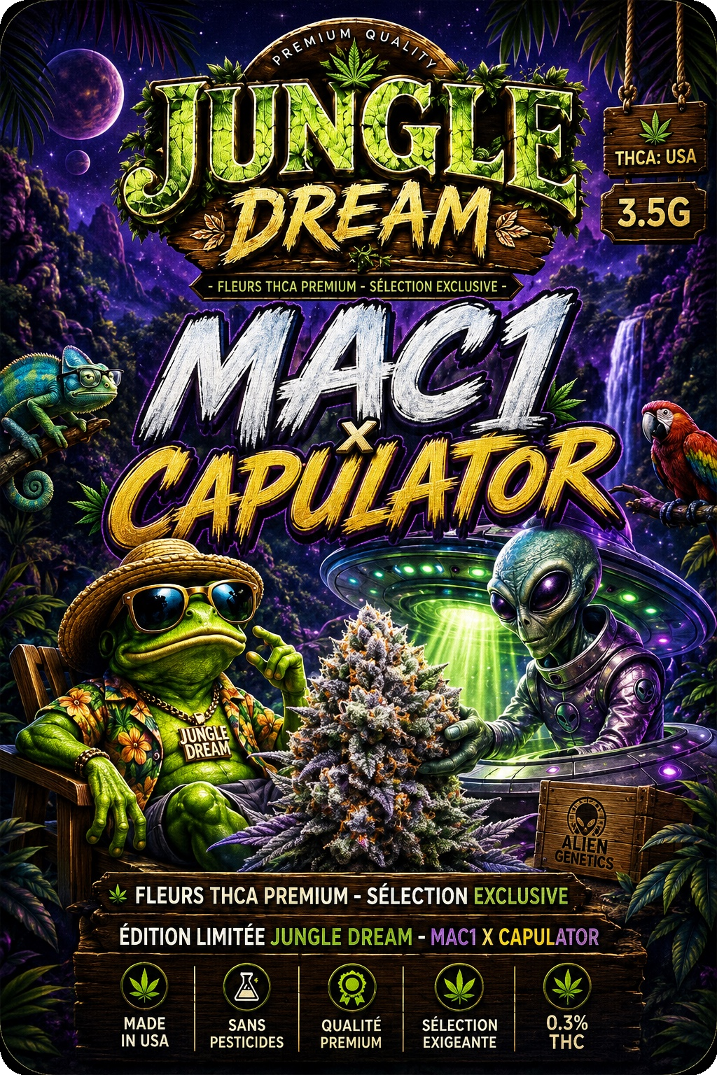 MAC 1 × CAPULATOR – FLEURS THCA EXOTICS PREMIUM AAAA+ TOP SHELF