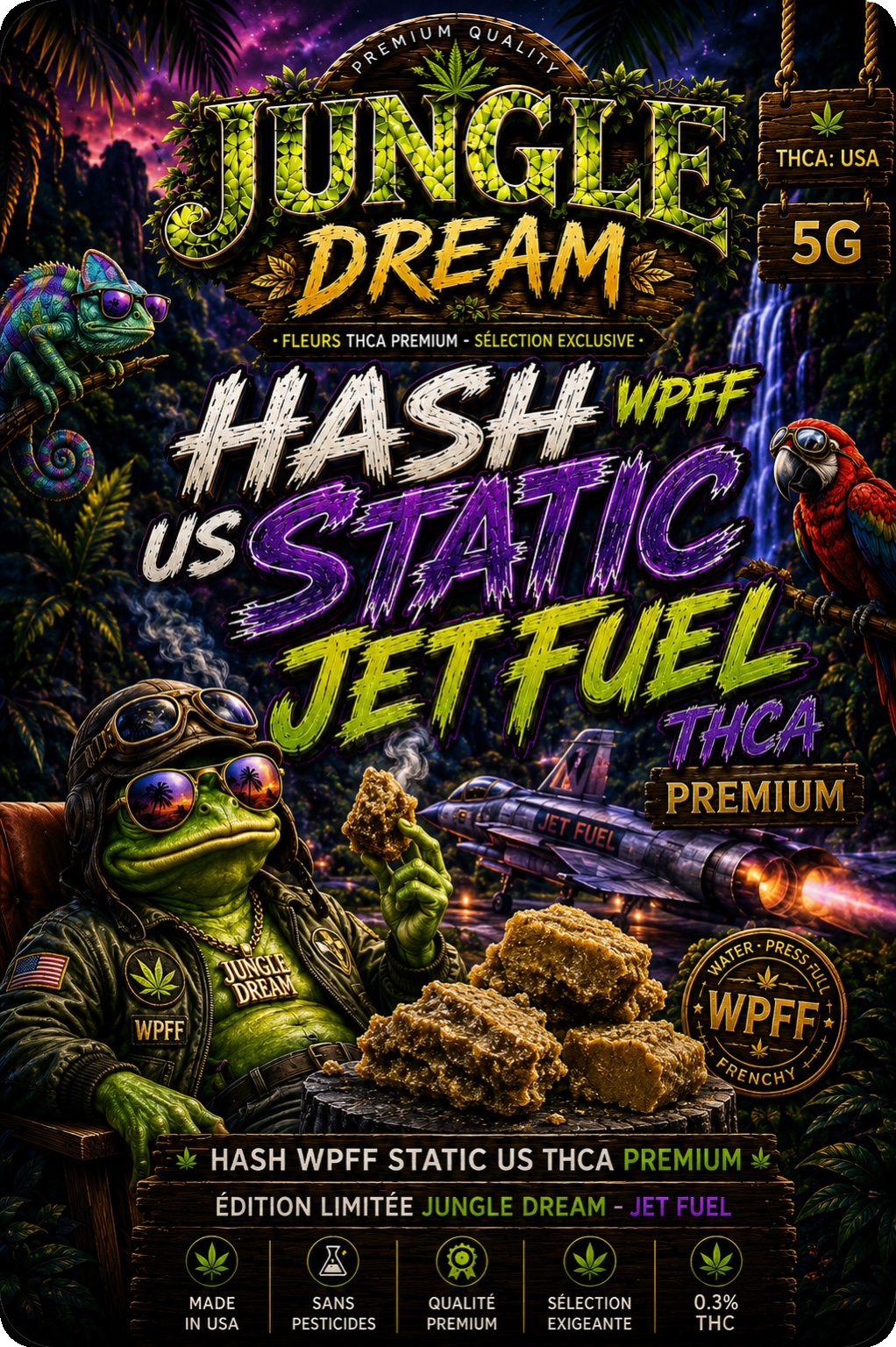 WPFF Static Jet Fuel THCA Premium AAAA+