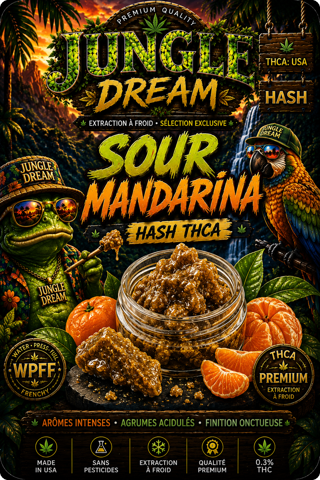 Resine thca - sour mandarina - jungle dream