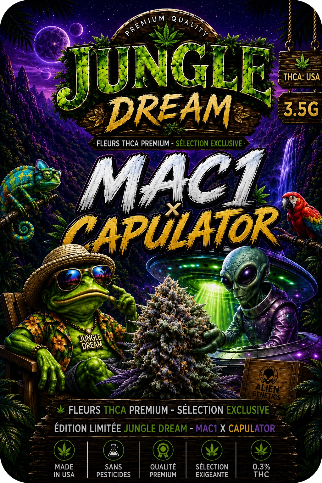 MAC 1 by Capulator – Fleur THCA Exotics Premium AAAA+ Top Shelf