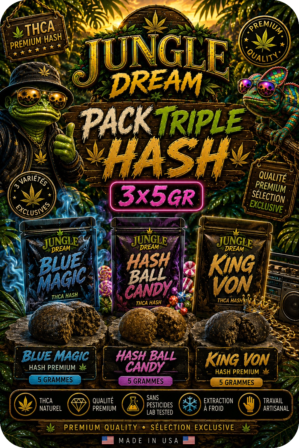 Achat THCA - Hash Premium THCA AAAA