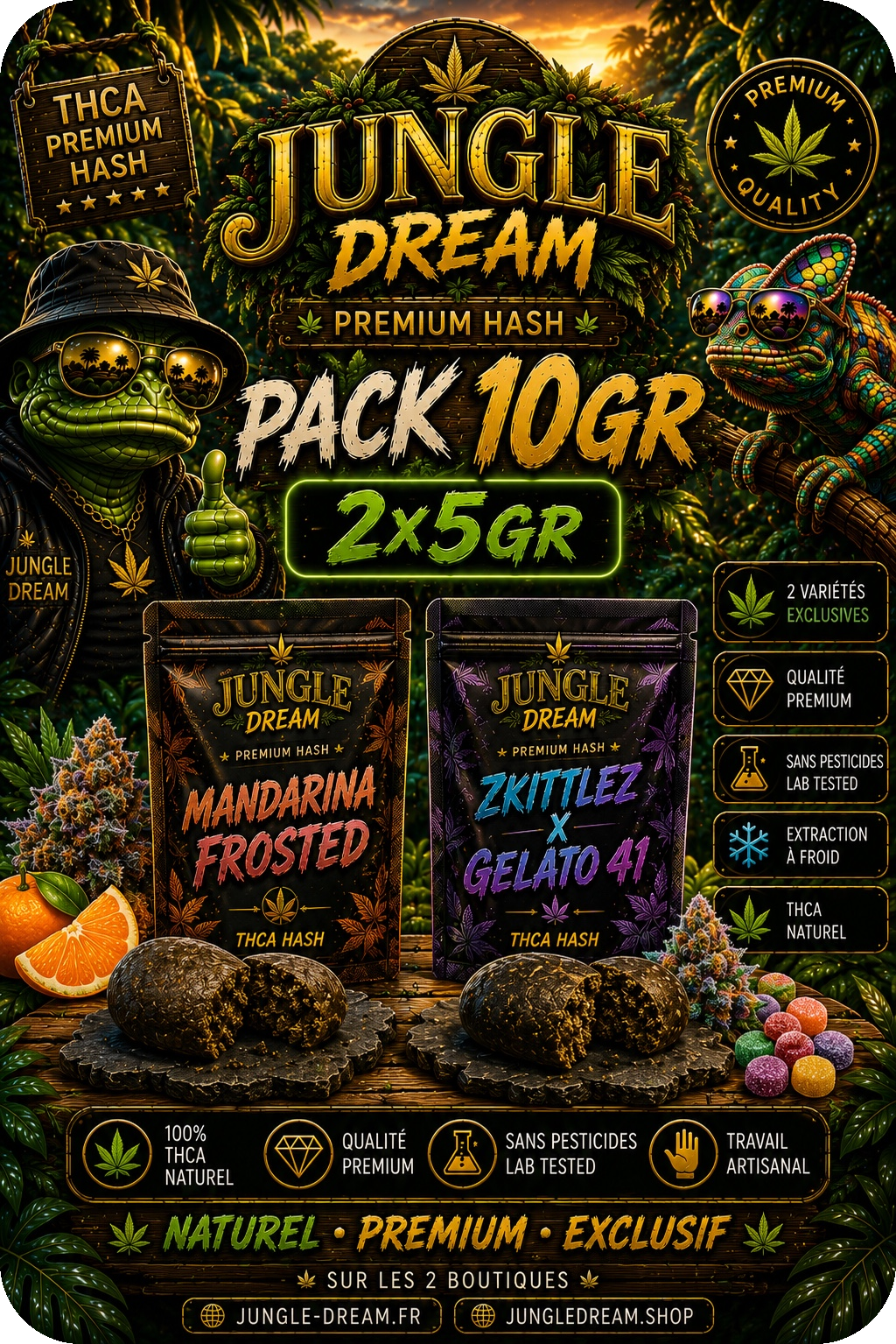 Shop THCA - Pack résines THCA AAAA