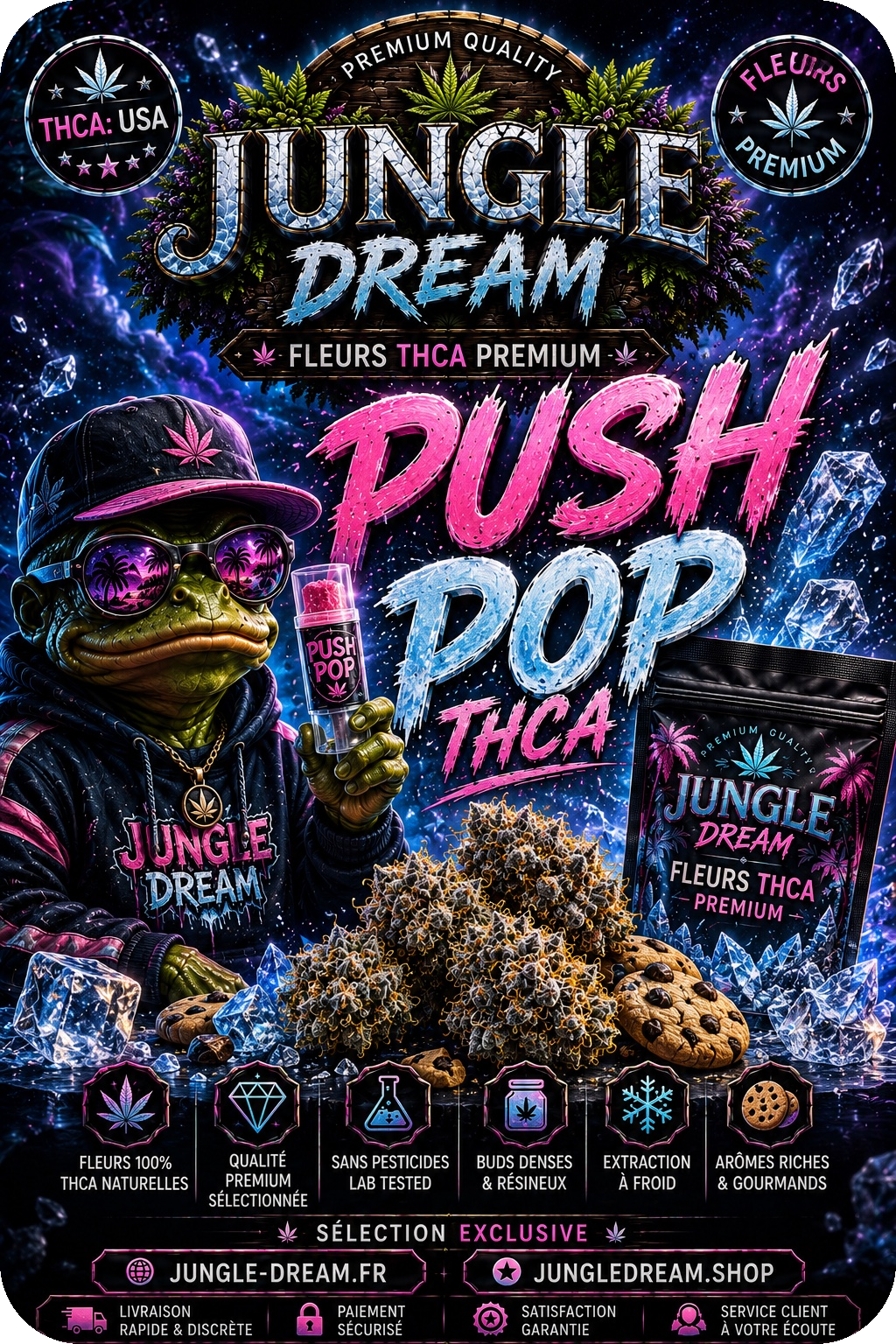 Push Pop - Fleurs THCA Exotic Premium AAAA+