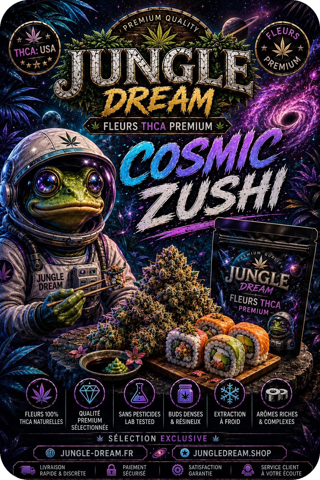 Cosmic Zushi – Fleurs THCA Exotic Premium AAAA+