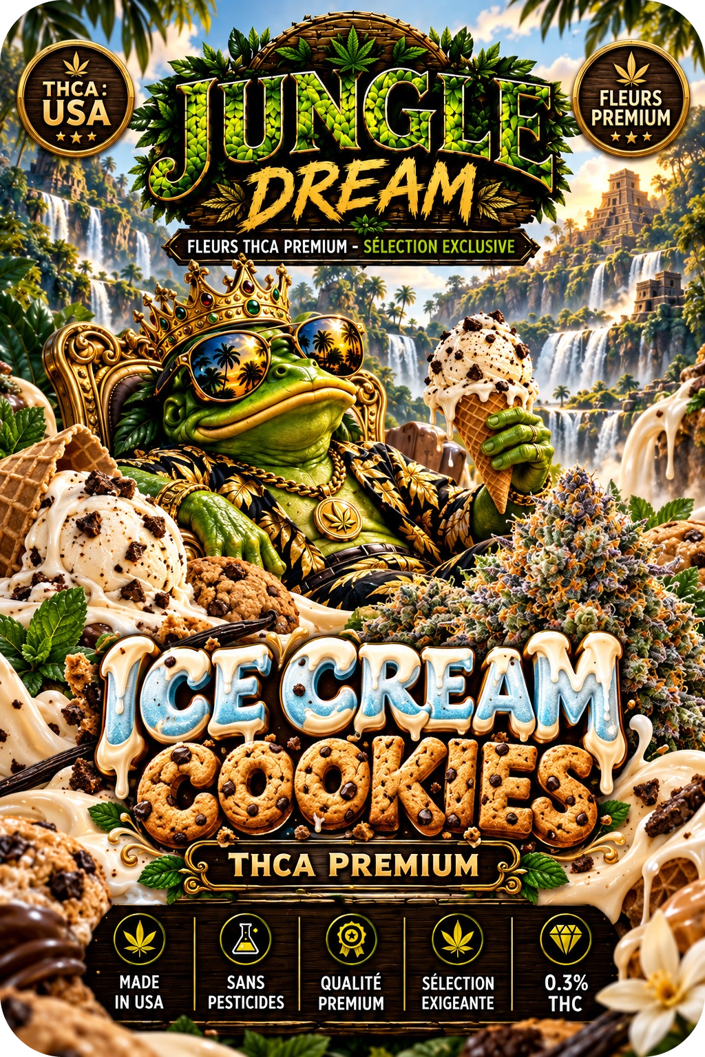 ICE CREAM COOKIES – FLEURS THCA PREMIUM AAAA+