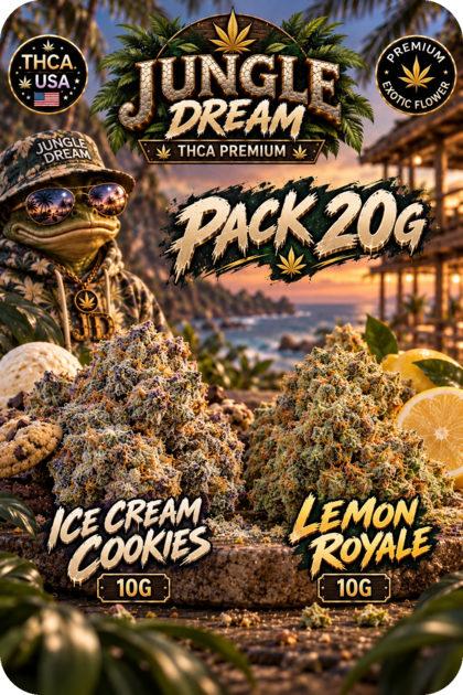 Pack 20g Thca ice cream cookies - lemon royale thca