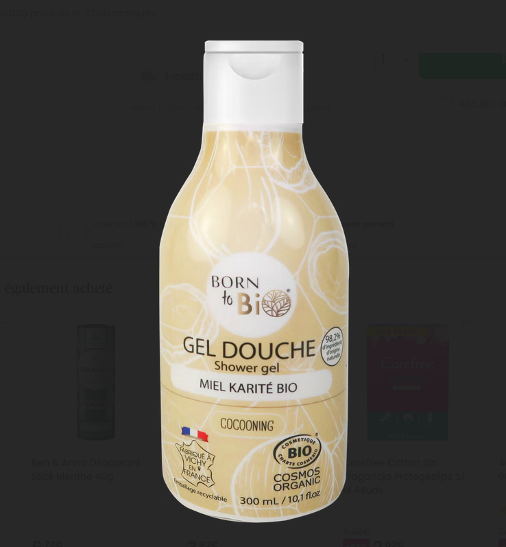 gel douche miel