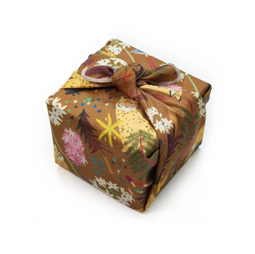 Furoshiki | emballage cadeau réutilisable | petit Lynx 50*50