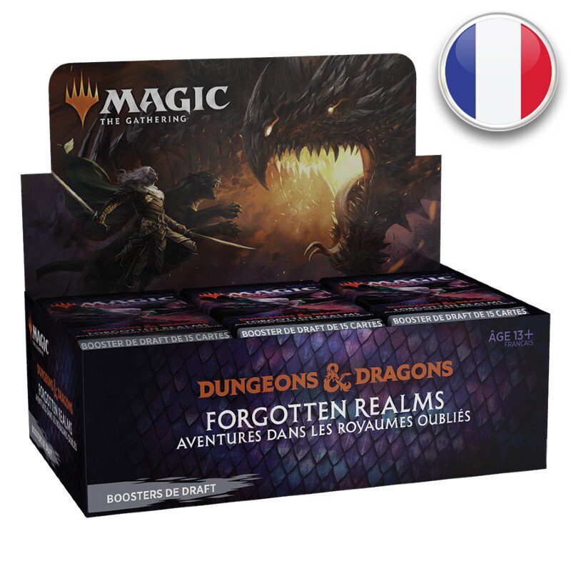Boite de 36 boosters de draft D&D : Aventures dans les Royaumes Oubliés - Magic - En Français