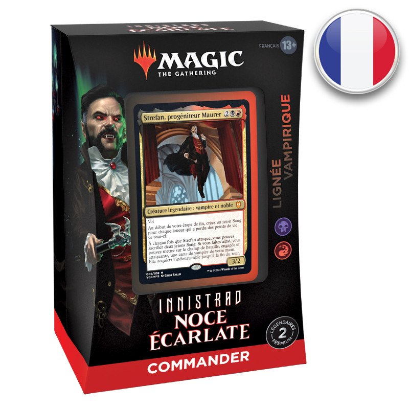 Deck Commander Lignée Vampirique Innistrad : Noce Écarlate - Magic - En Français