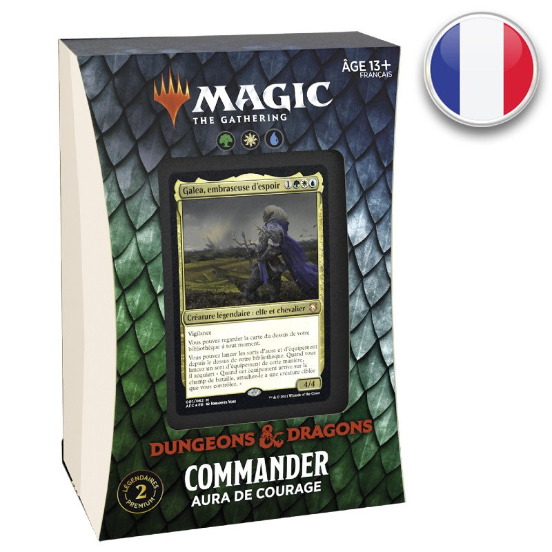 Deck Commander Aura de Courage - D&D : Aventures dans les Royaumes Oubliés - Magic - En Français