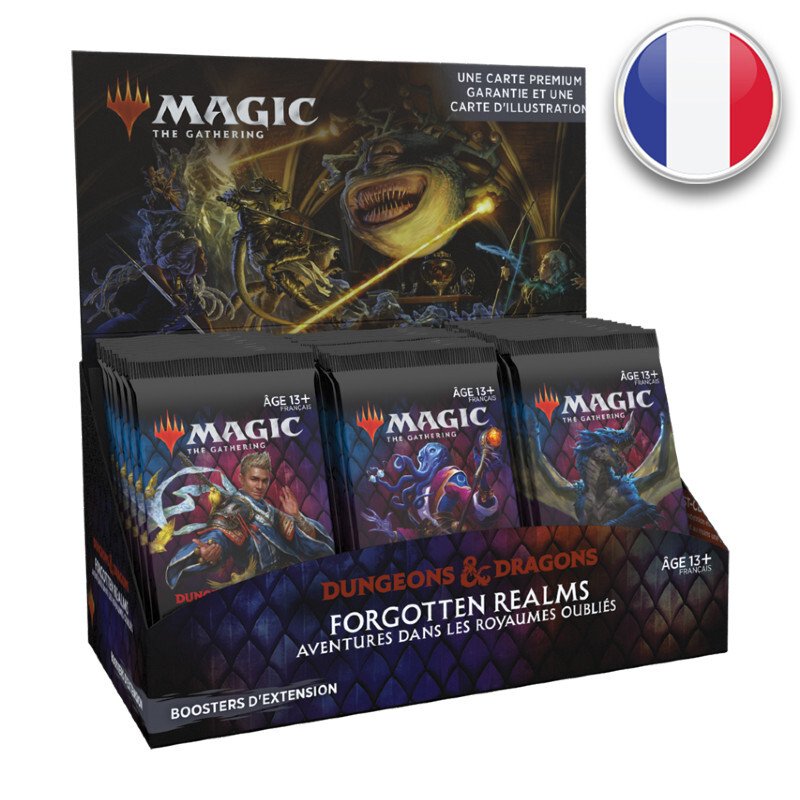Boite de 30 boosters d\'extension D&D : Aventures dans les Royaumes Oubliés - Magic - En Français