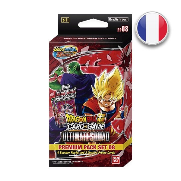Premium Pack Set 08 Ultimate Squad - Dragon Ball Super Card Game - En Français