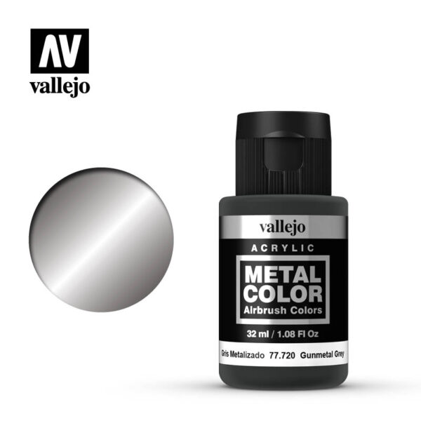Gris métallisé / Gunmetal Grey - 77.720 - Vallejo Metal Color
