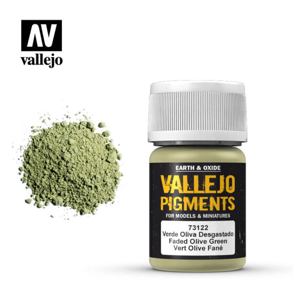 Vert olive délavé / Faded Olive Green - 73.122 - Vallejo Pigments
