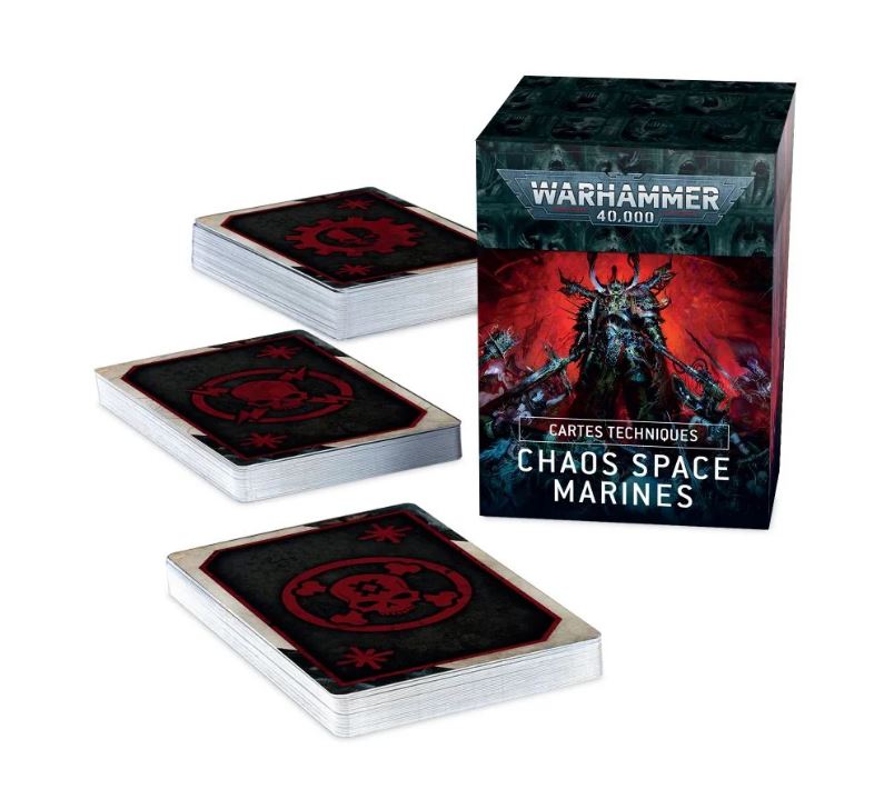 Cartes Techniques: Space Marines du Chaos - 43-02 - Warhammer 40.000 - En Français