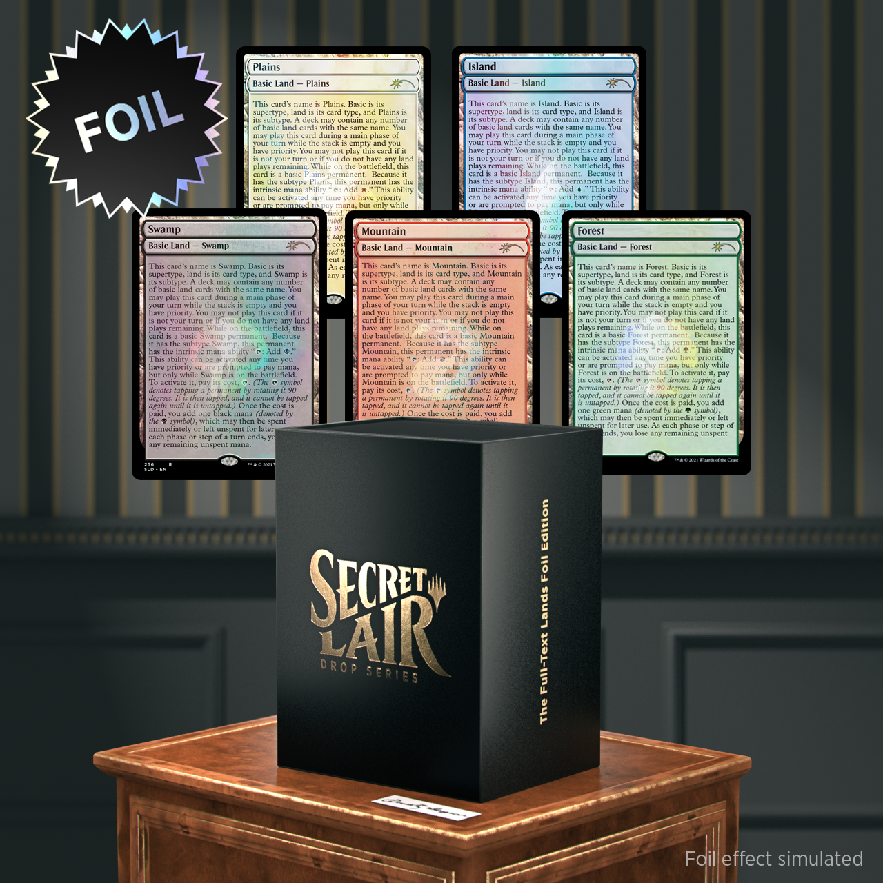 Secret Lair Drop Series - The Full-Text Lands Foil Edition- Magic - Anglais