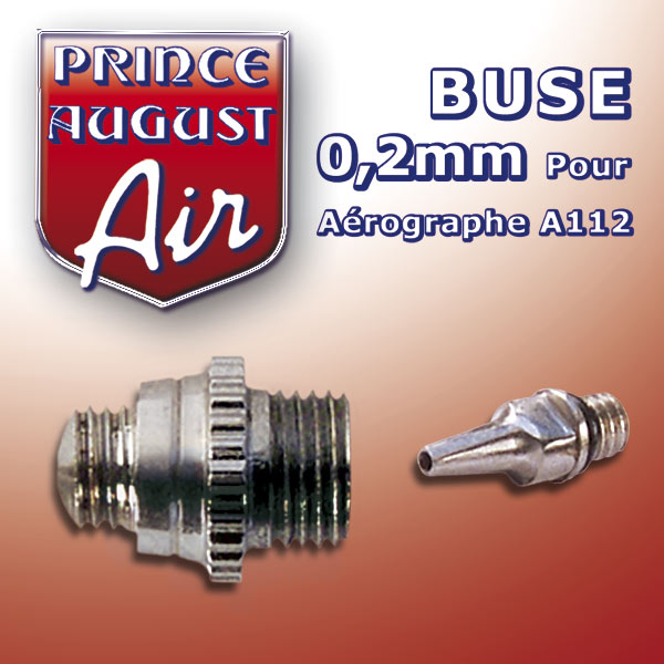 AA112 – Buse 0.2mm pour aérographe A112 - Prince August