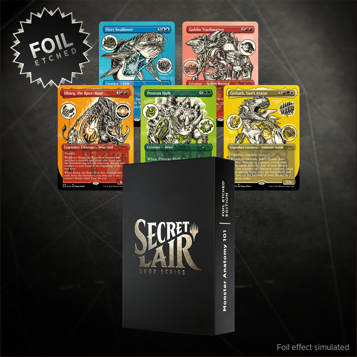 Secret Lair Drop Series - Monster Anatomy 101 Foil Etched Edition - Magic - Anglais
