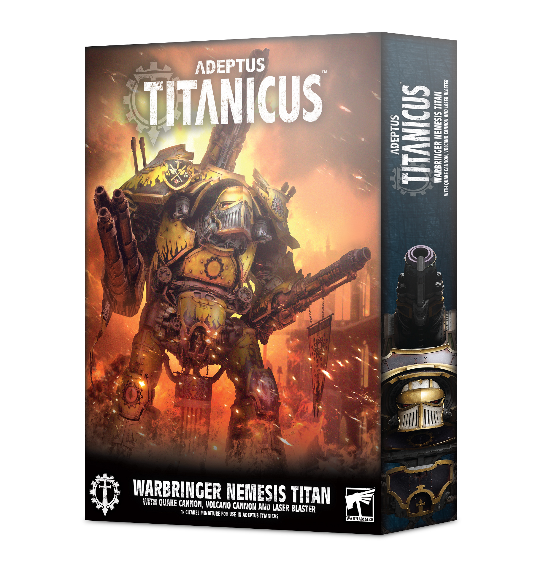 Warbringer Nemesis Titan avec canon Quake - 400-34 - Adeptus Titanicus - Warhammer
