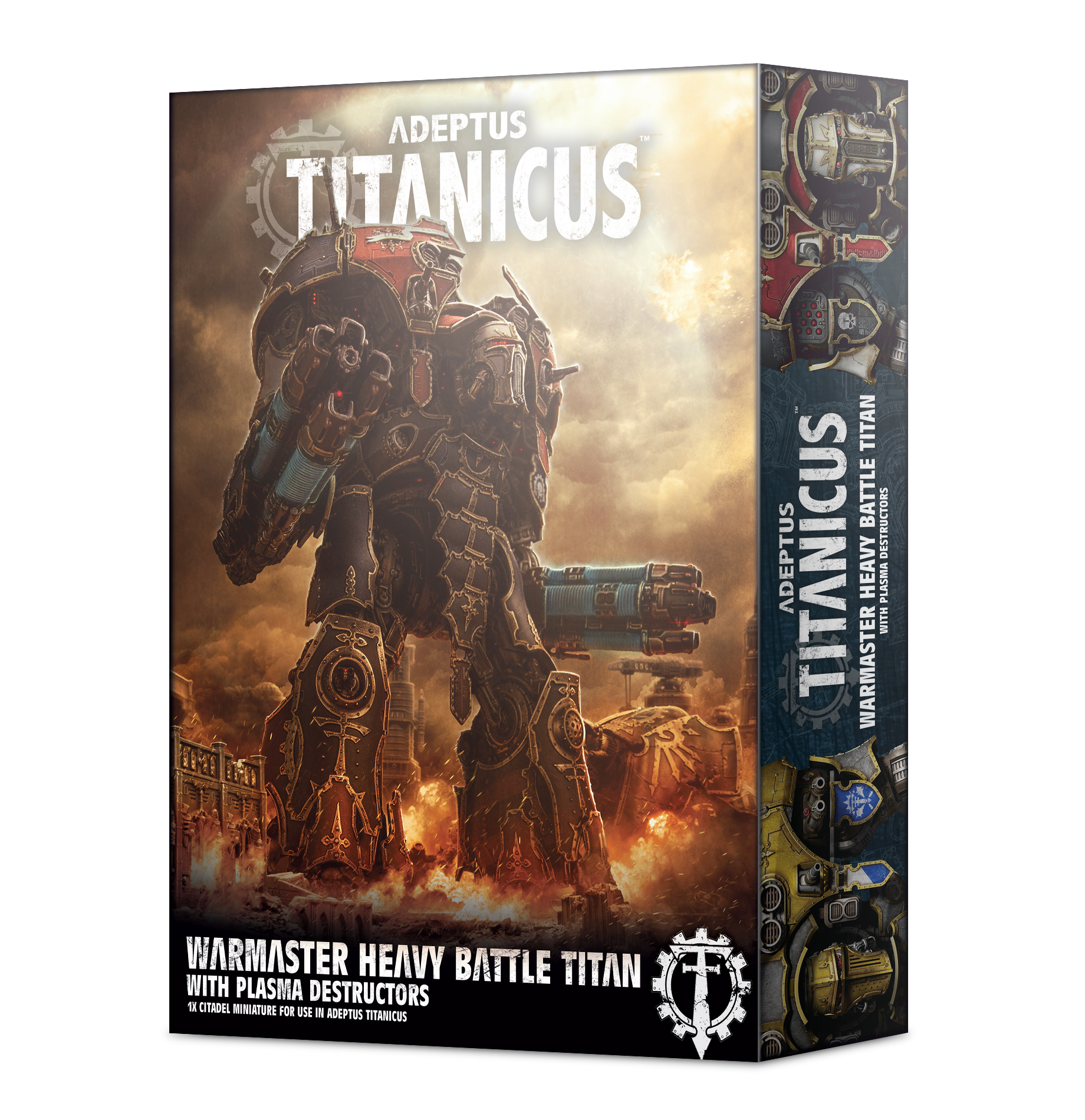 Warmaster Heavy Battle titan avec destructeurs à plasma - 400-41 - Adeptus Titanicus - Warhammer
