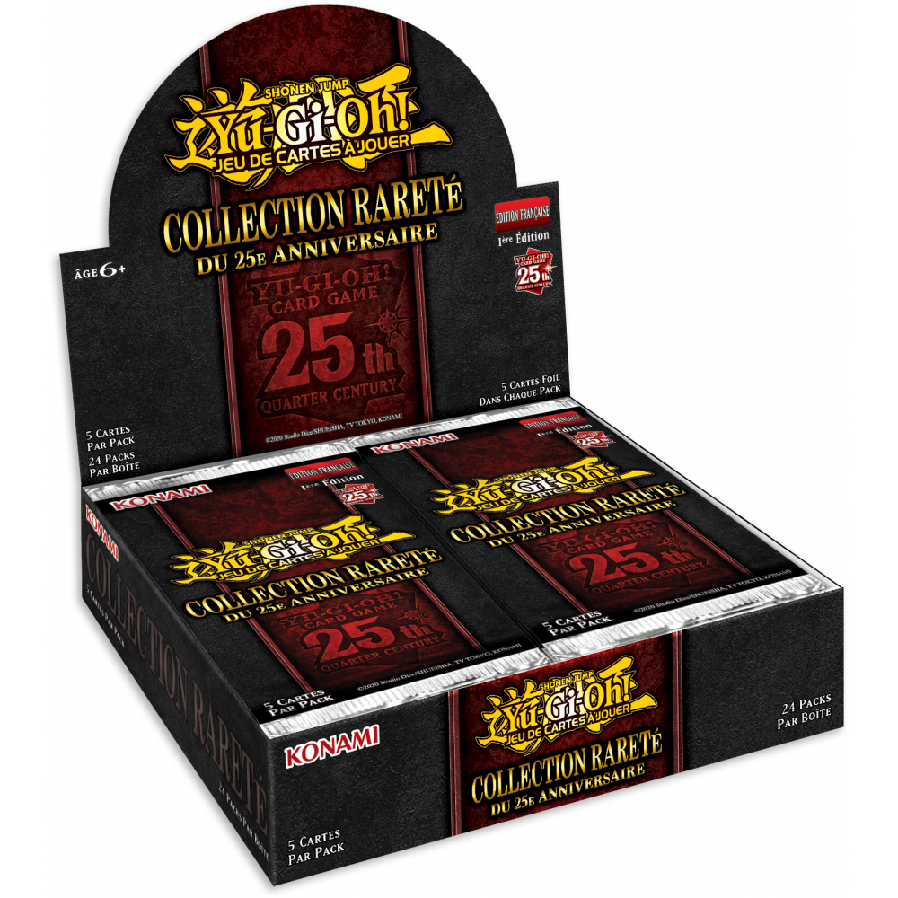 Collection Rareté Édition 25e anniversaire - Yu-Gi-Oh! - Boite de 24 Boosters - En Français