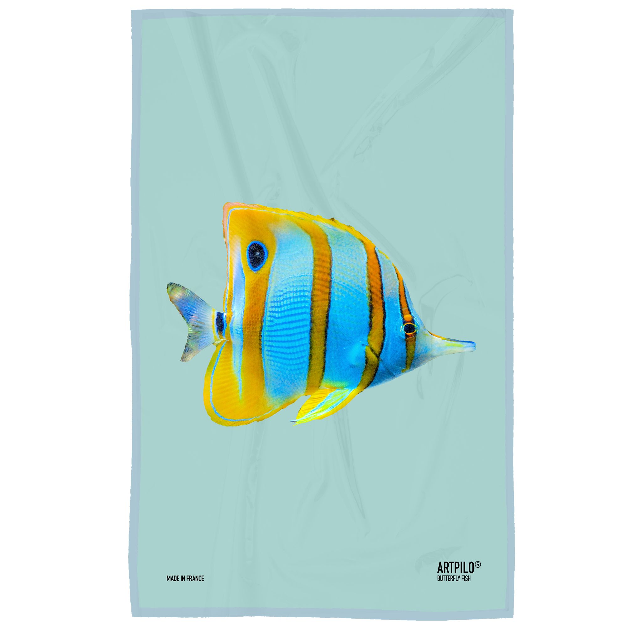 Torchon BUTTERFLY FISH Vert deau