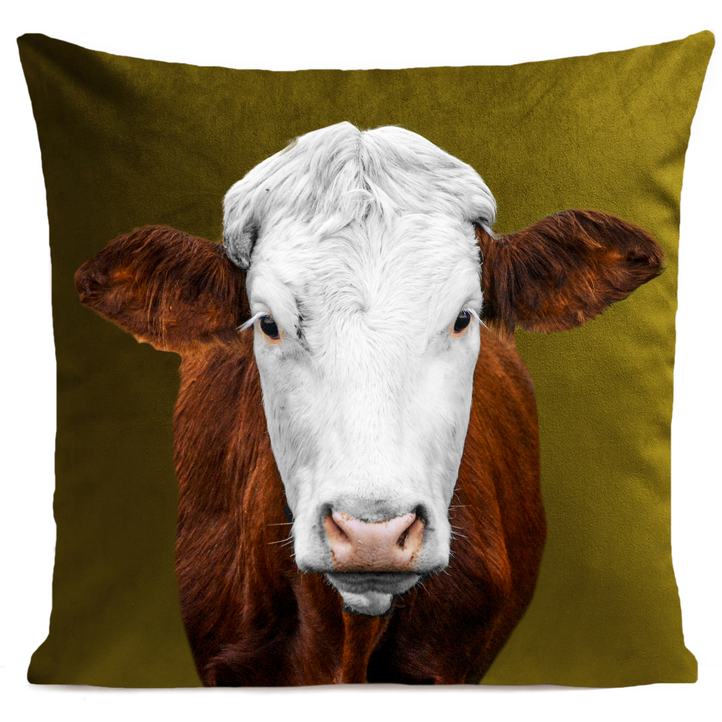 coussin-mrs-cow-vert-olive
