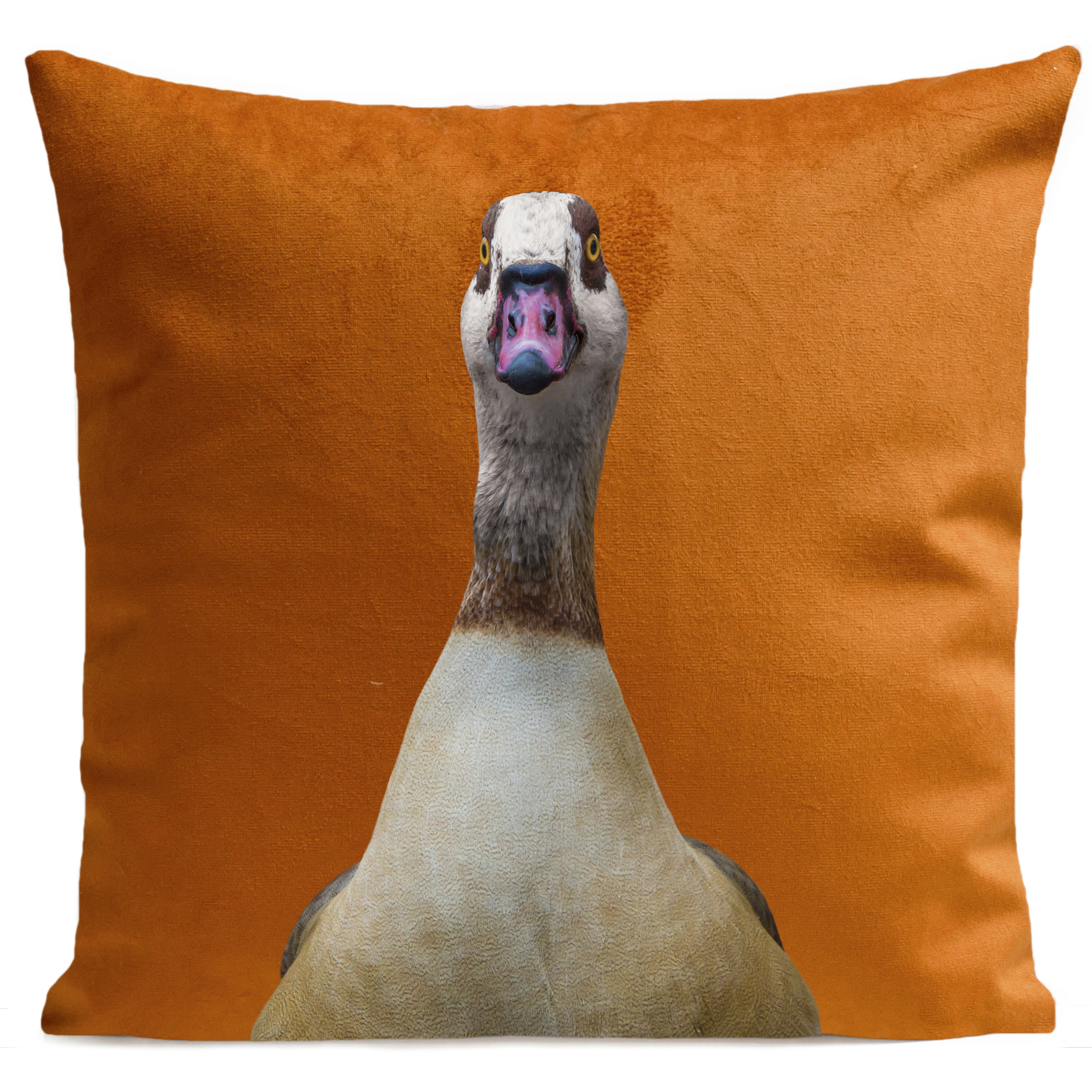 coussin-funny-goose-rouille