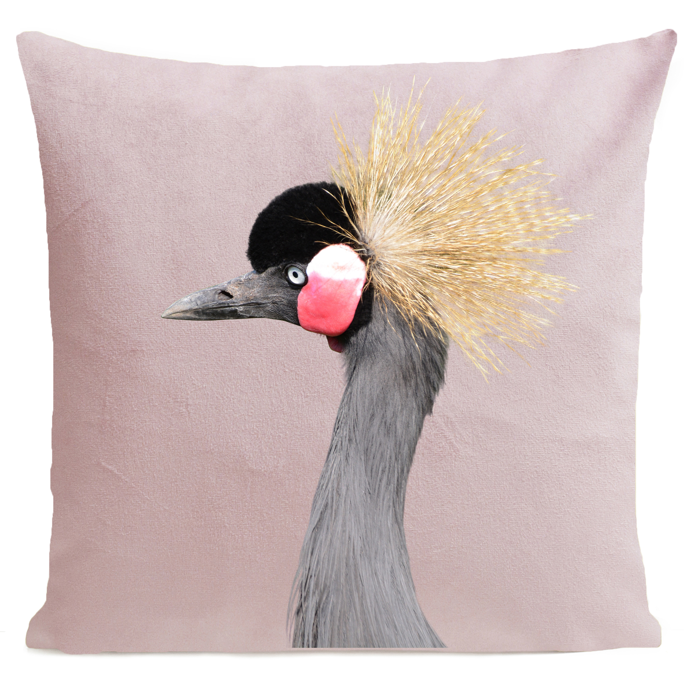 coussin-grue-couronnee-rose-pastel