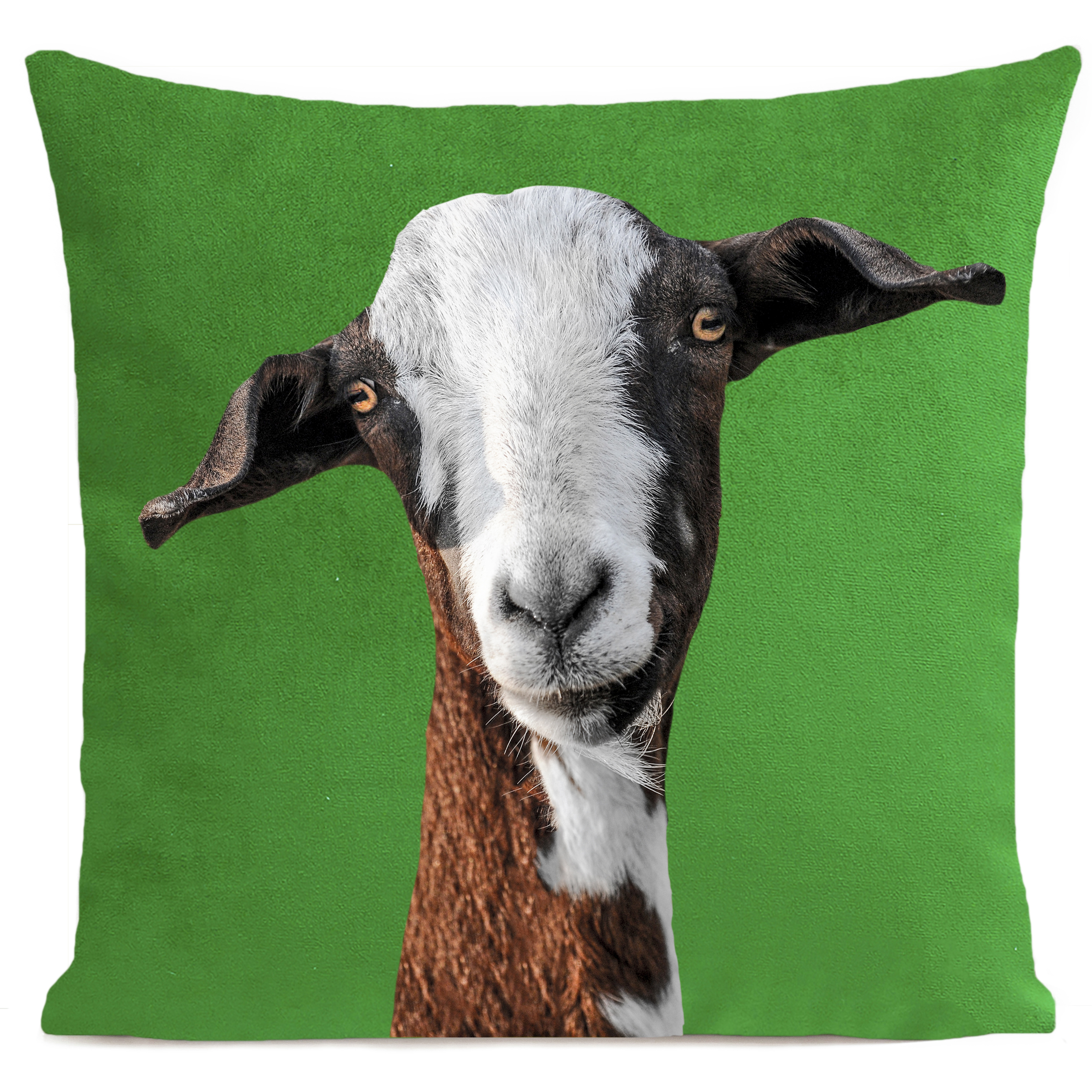 Coussin Funny Goat Vert vif