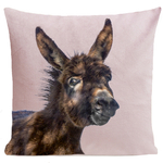 Coussin Baby Donkey Blanc rose pastel - ArtpiloMO1C13