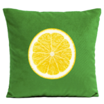 Coussin Citron Vert vif