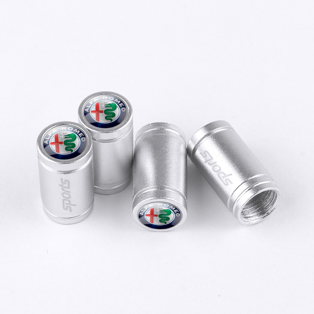 TAPONES DE VÁLVULA DEPORTIVO PLATA PARA ALFA ROMEO