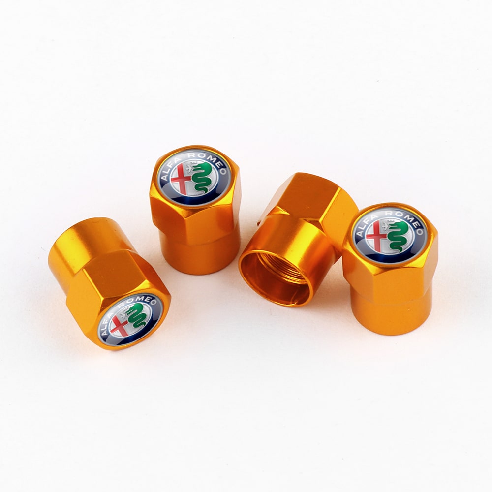 Tapones de válvula dorados