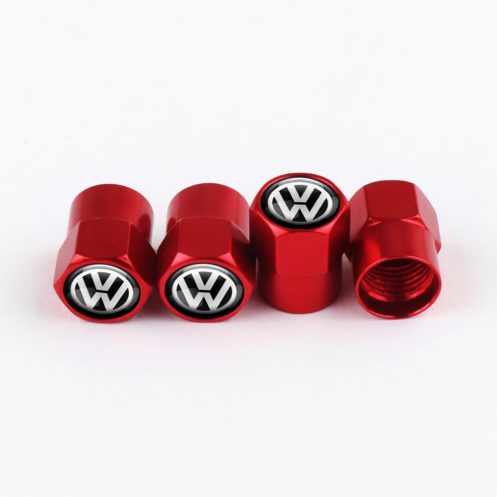 Tapones de válvula Volkswagen rojos