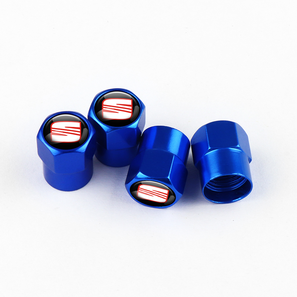 Tapones de válvula azules SEAT