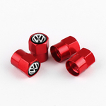 Tapones de válvula Volkswagen rojos en aluminio