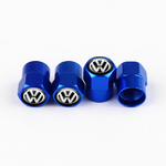 Juego de 4 tapones de válvula azules Volkswagen