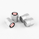 Juego de 4 tapones de válvula plateados SEAT