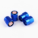 Juego de 4 tapones de válvula azules SEAT
