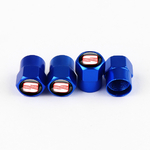 Tapones de válvula azules SEAT de 4 piezas